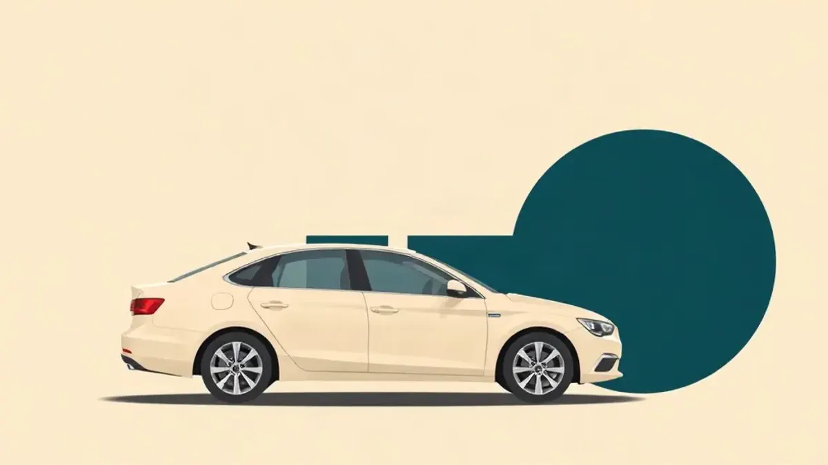 Illustration of a car accompanying: Renting a Car in Dubai With a US Driving Licence