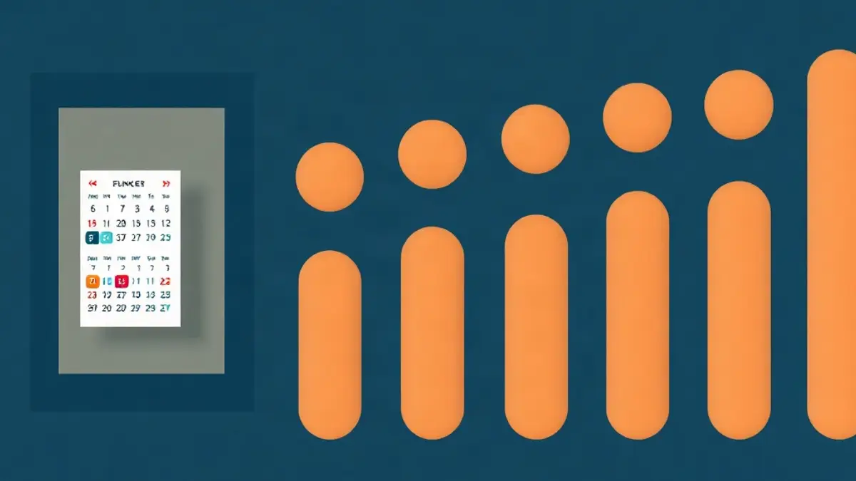 Abstract illustration accompanying: Car Rental Periods in Dubai: Daily, Weekly, Monthly and Long-Term
